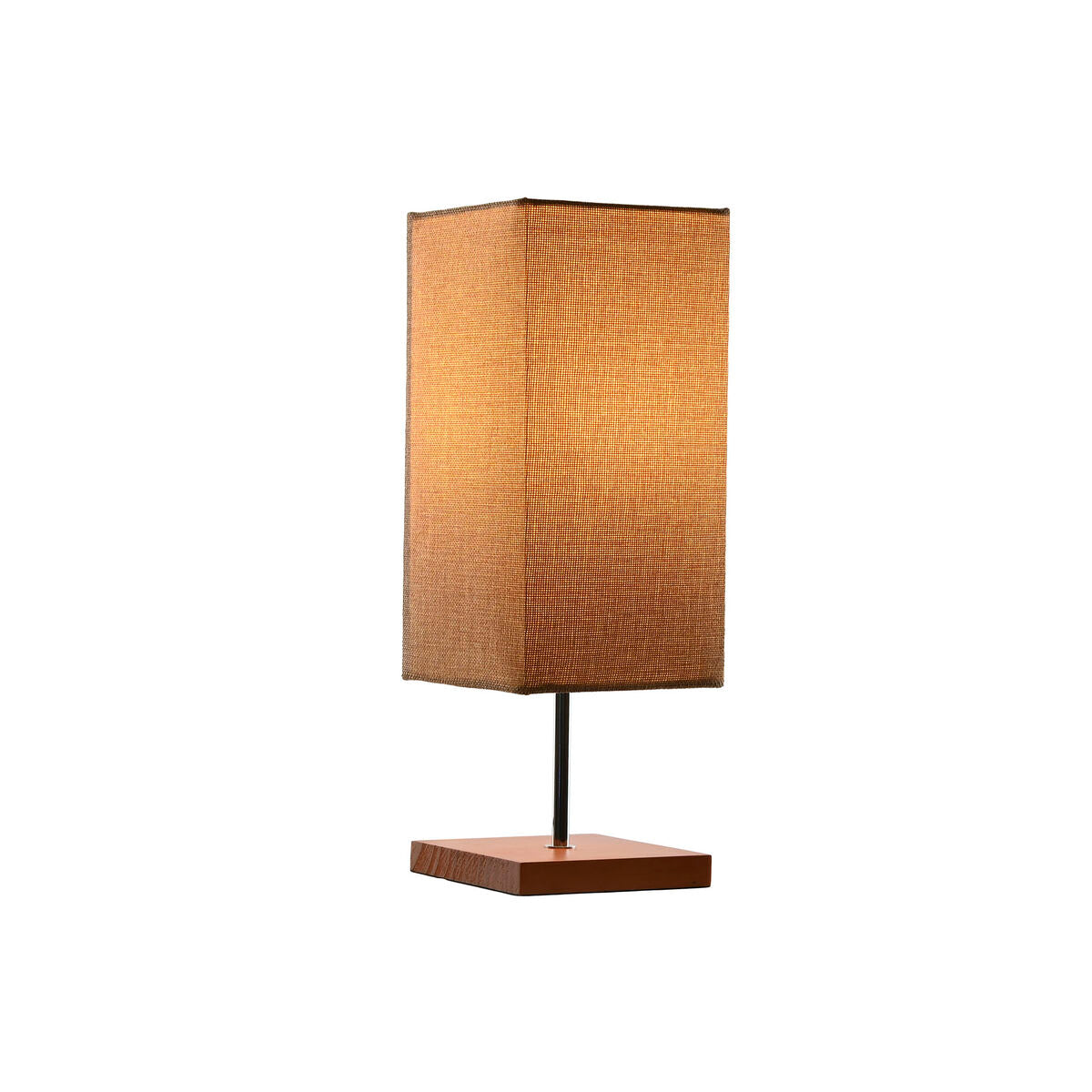 Minimalistische tafellamp hout & linnen – warme sfeerverlichting