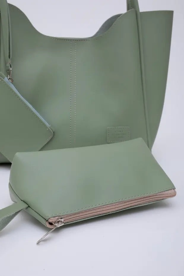 Fjordora Oslo Tote Set - mint groen