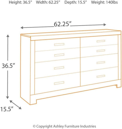Culverbach Scandinavian Dresser 6 Drawers Weathered Gray-2
