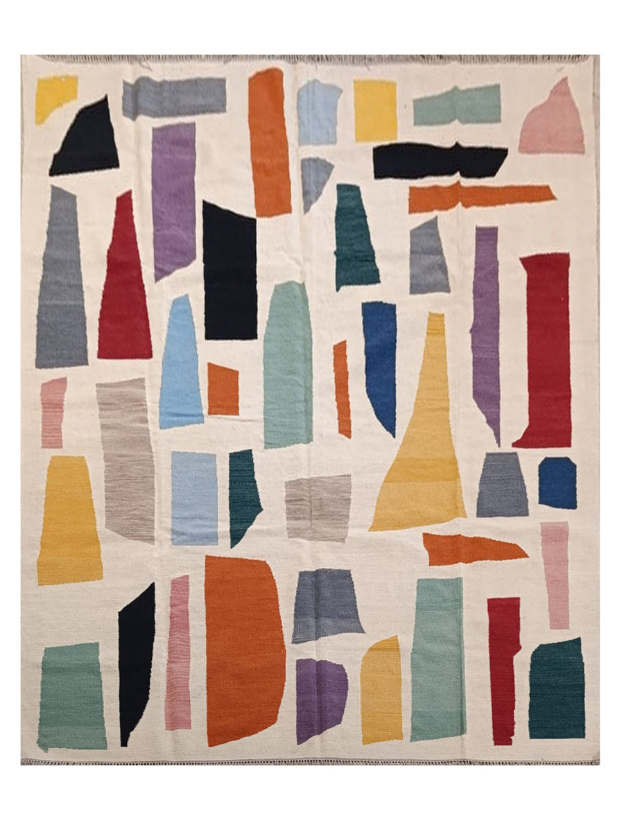 Scandinavisch Kilim Vloerkleed - Maat: 300 x 245 cm