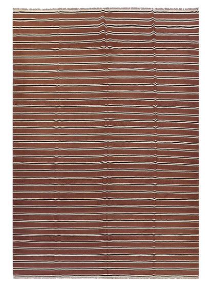 Scandinavisch Kilim Vloerkleed - Maat: 427 x 298 cm