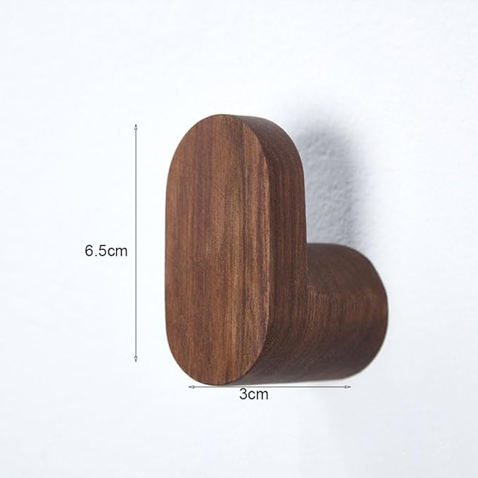 Wandhaken Verona – massief houten kapstokken (set van 2)