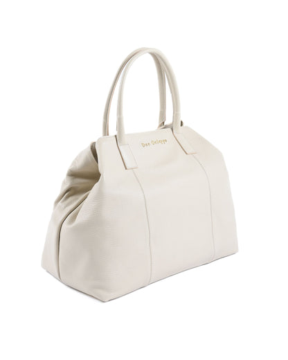 Fjordora Riviera Leather Bag – Ivory Cream