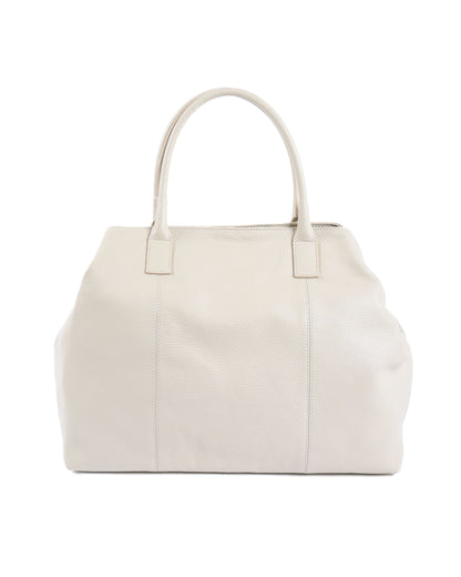 Fjordora Riviera Leather Bag – Ivory Cream