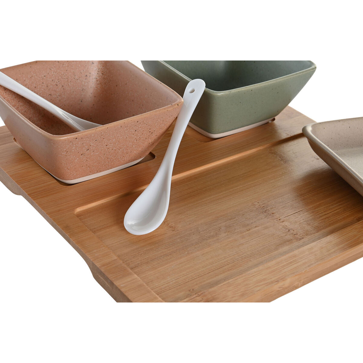 Hapjesset – porselein & bamboe – 6-delig – Scandinavisch design