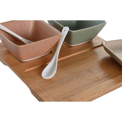 Hapjesset – porselein & bamboe – 6-delig – Scandinavisch design