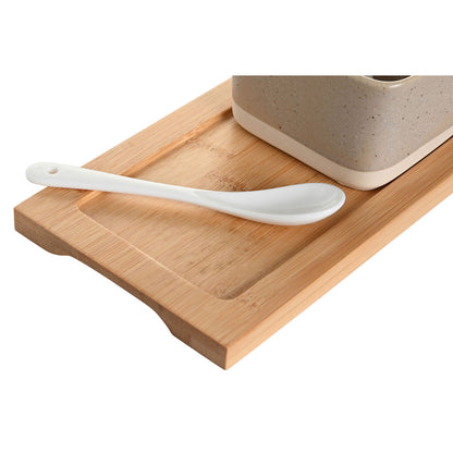Hapjesset – porselein & bamboe – 7-delig – Scandinavisch design