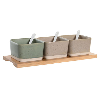 Hapjesset – porselein & bamboe – 7-delig – Scandinavisch design