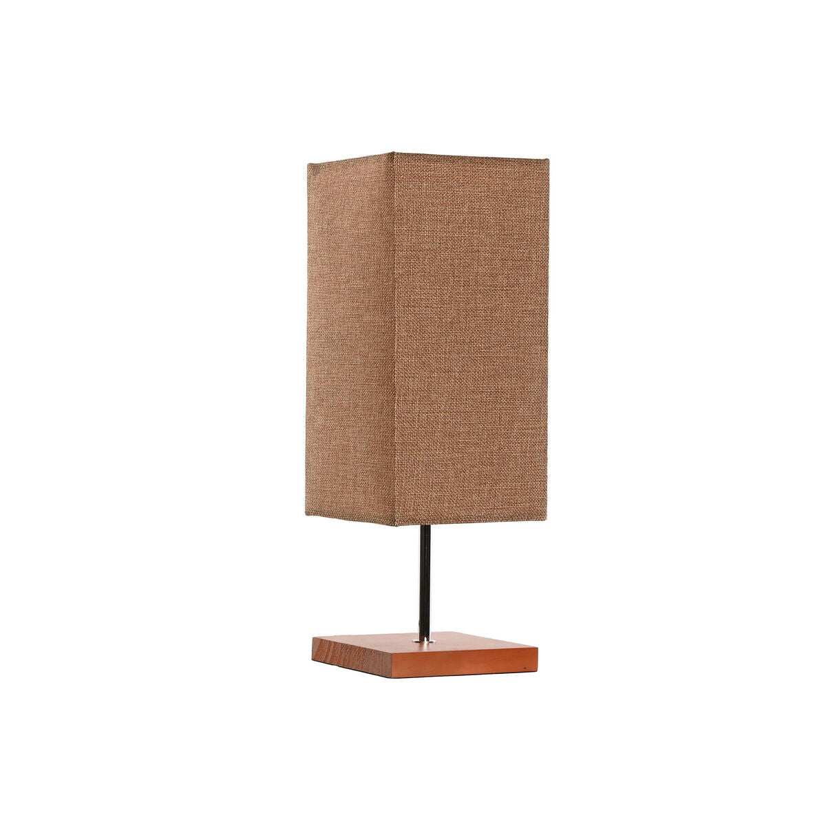 Minimalistische tafellamp hout & linnen – warme sfeerverlichting