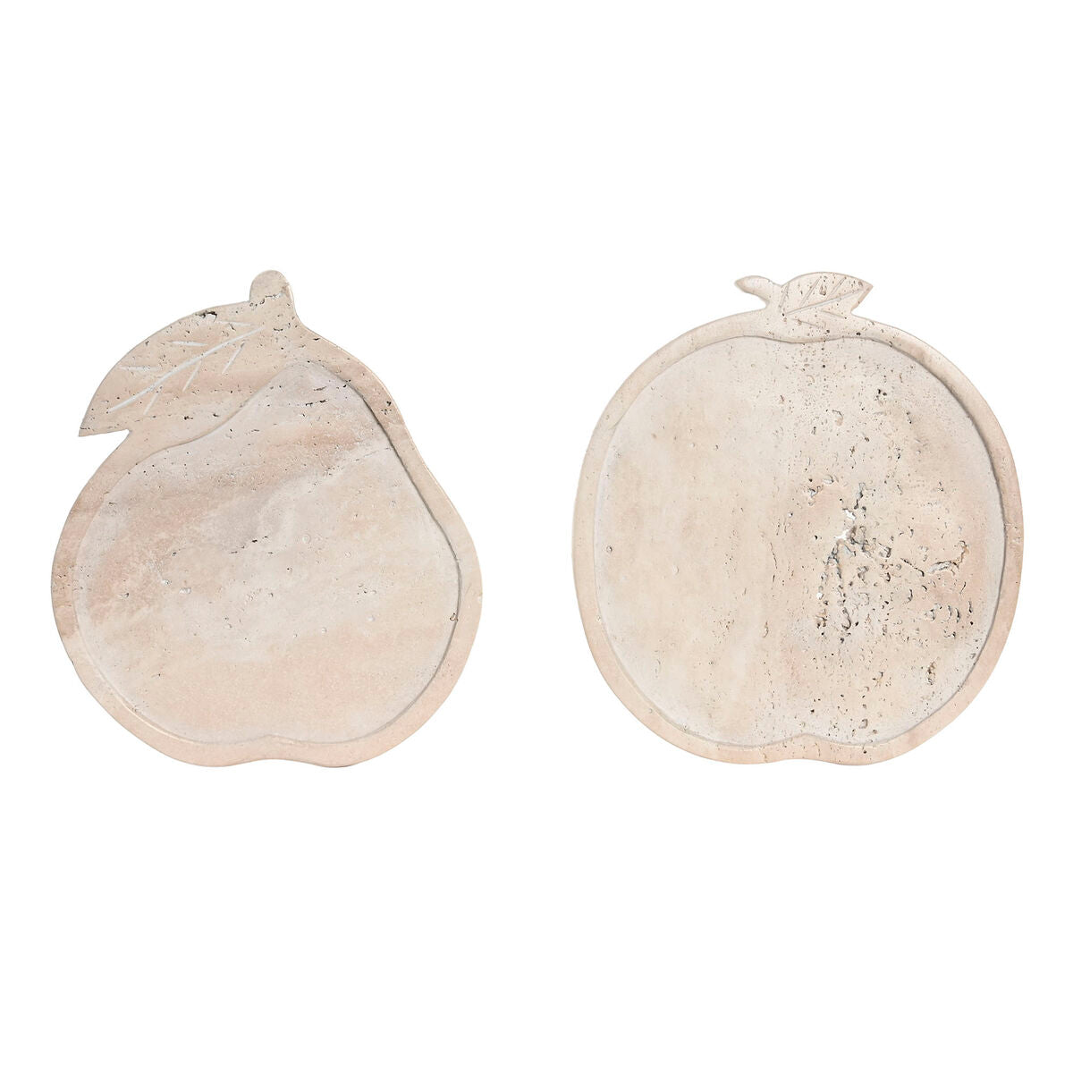 Decoratieve schaaltjes set (2 stuks) – marmer – Scandinavisch – beige