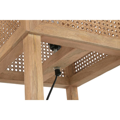 Bruine vloerlamp – natuurlijke sfeerverlichting met rotan