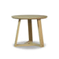 Ronde Scandinavische Eettafel 91cm Massief Hout Blond