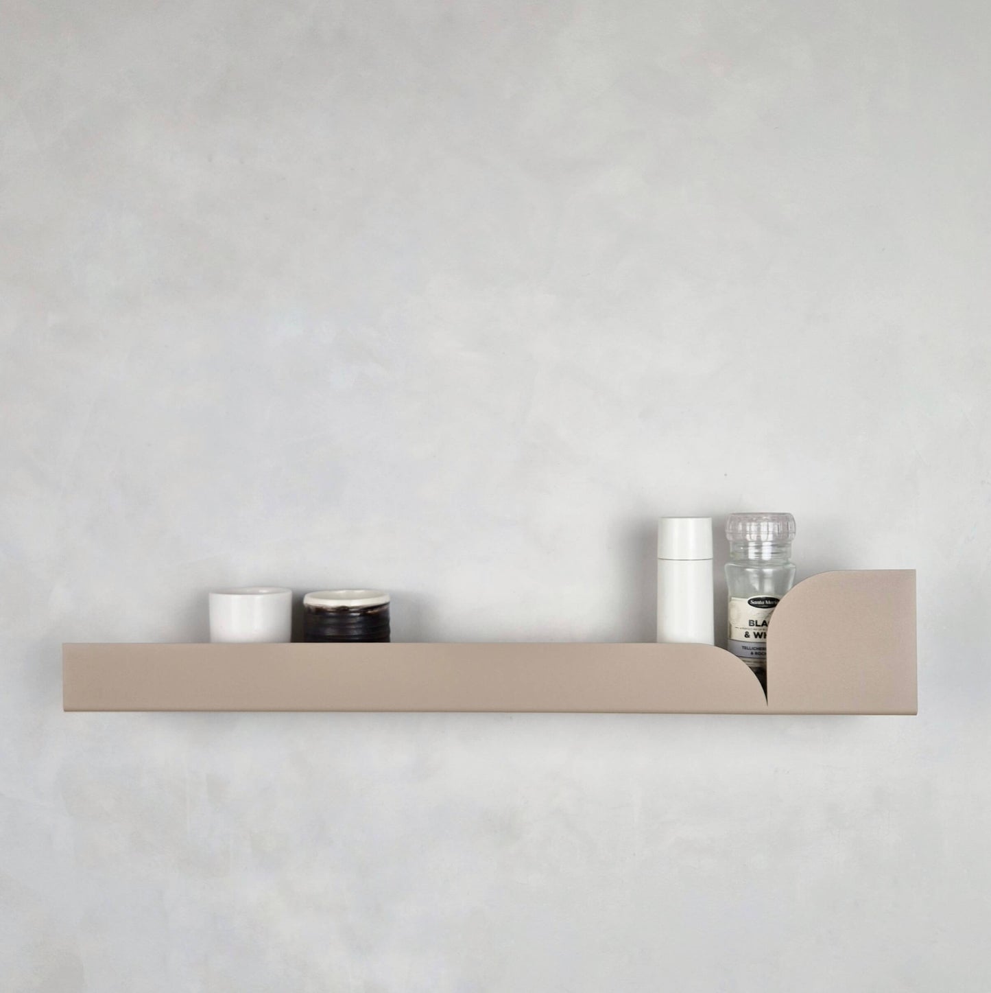 Metalen wandplank Torino groot – zwevende plank 60 cm