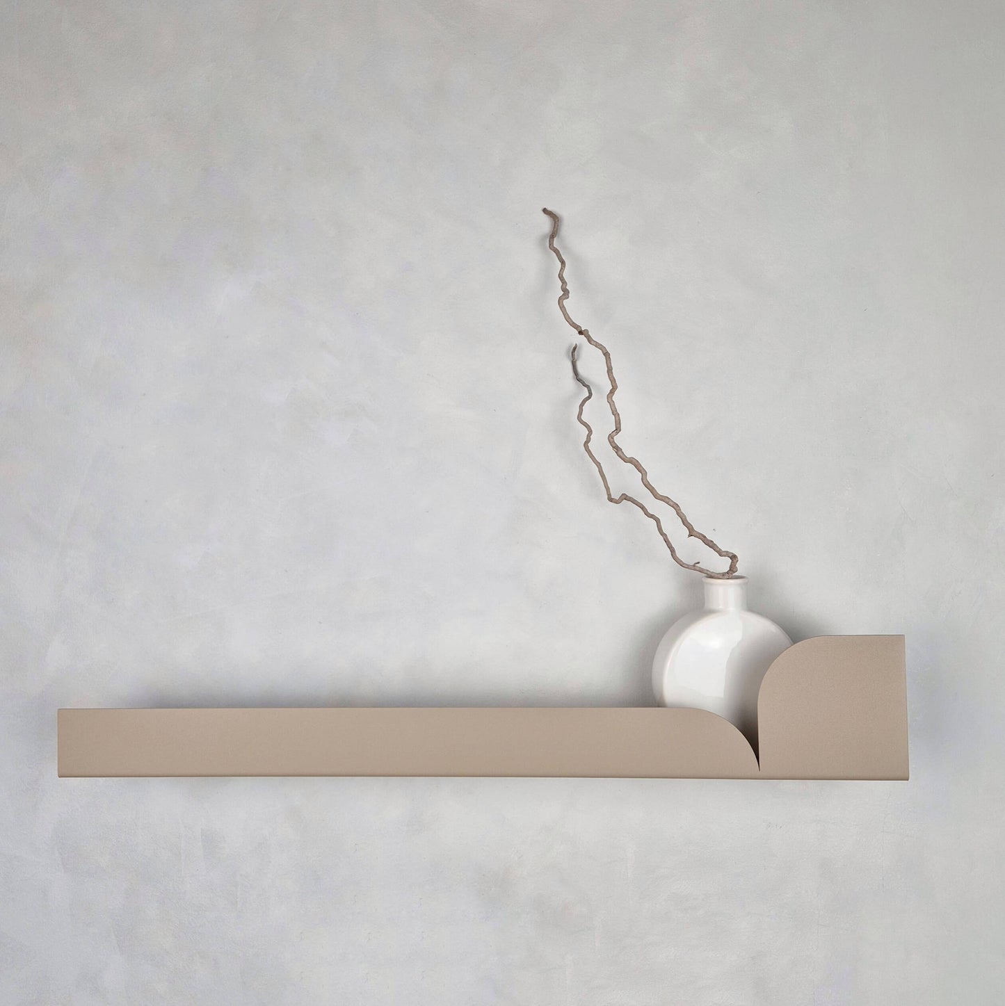 Metalen wandplank Torino groot – zwevende plank 60 cm