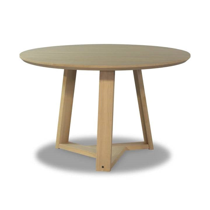 Ronde Scandinavische Eettafel 122cm Massief Hout Blond