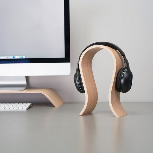 Houten Hoofdtelefoonstandaard | Minimalistisch Scandinavisch Design