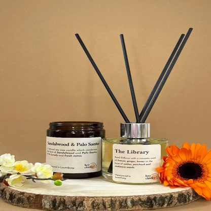 Harmonie – Kaars & Reed Diffuser Set - geurstokjes