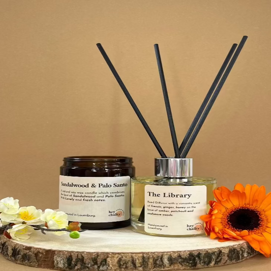 Harmonie – Kaars & Reed Diffuser Set - geurstokjes