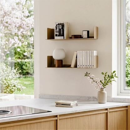 Metalen wandplank Firenze – zwevende boekenplank