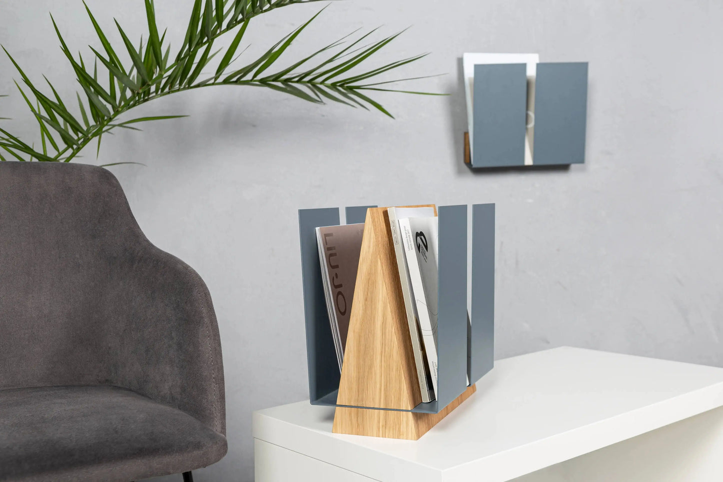 Wandtijdschriftenrek Faenza – zwevende wandplank