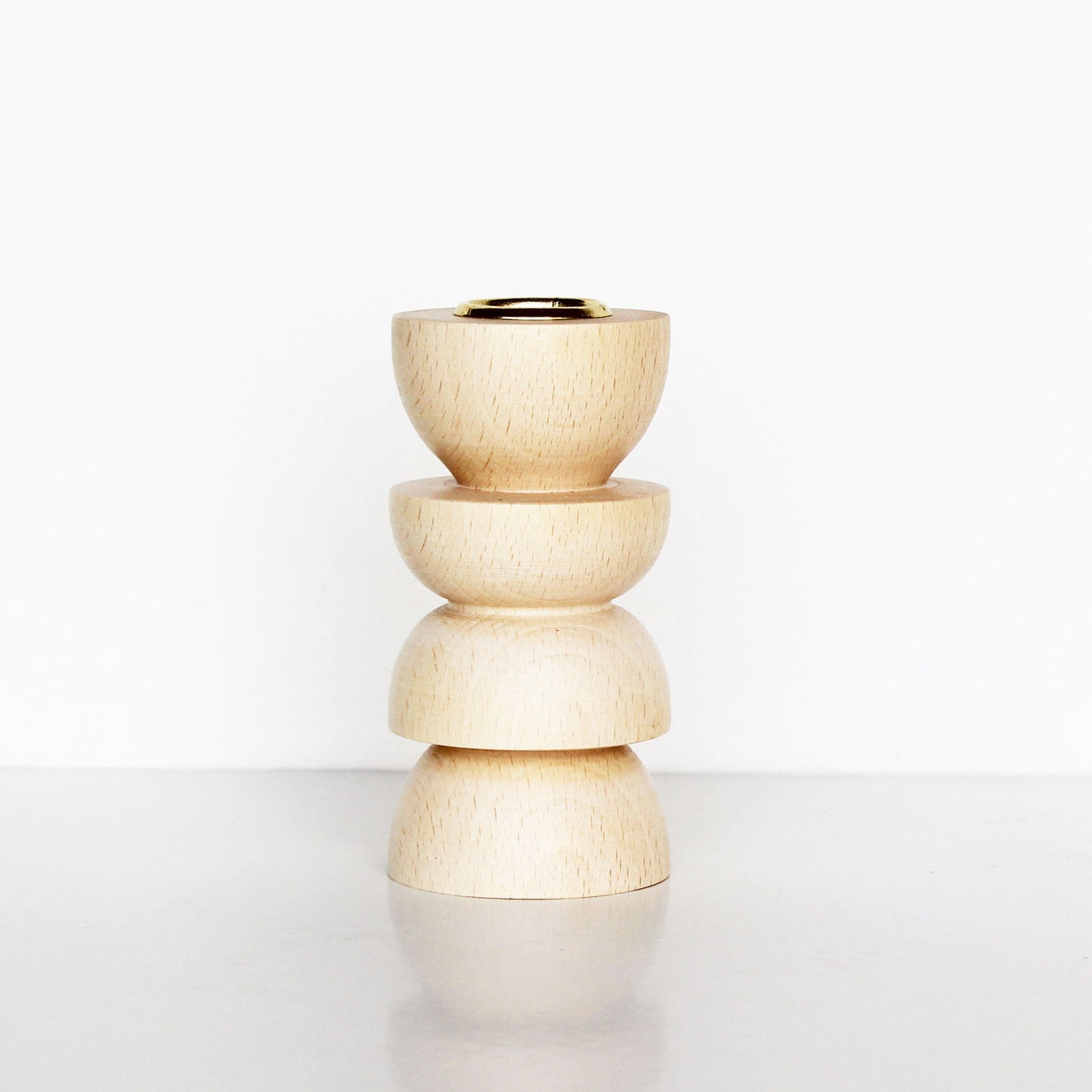 Houten kandelaar – Middel