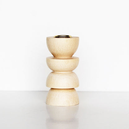 Houten kandelaar – Middel