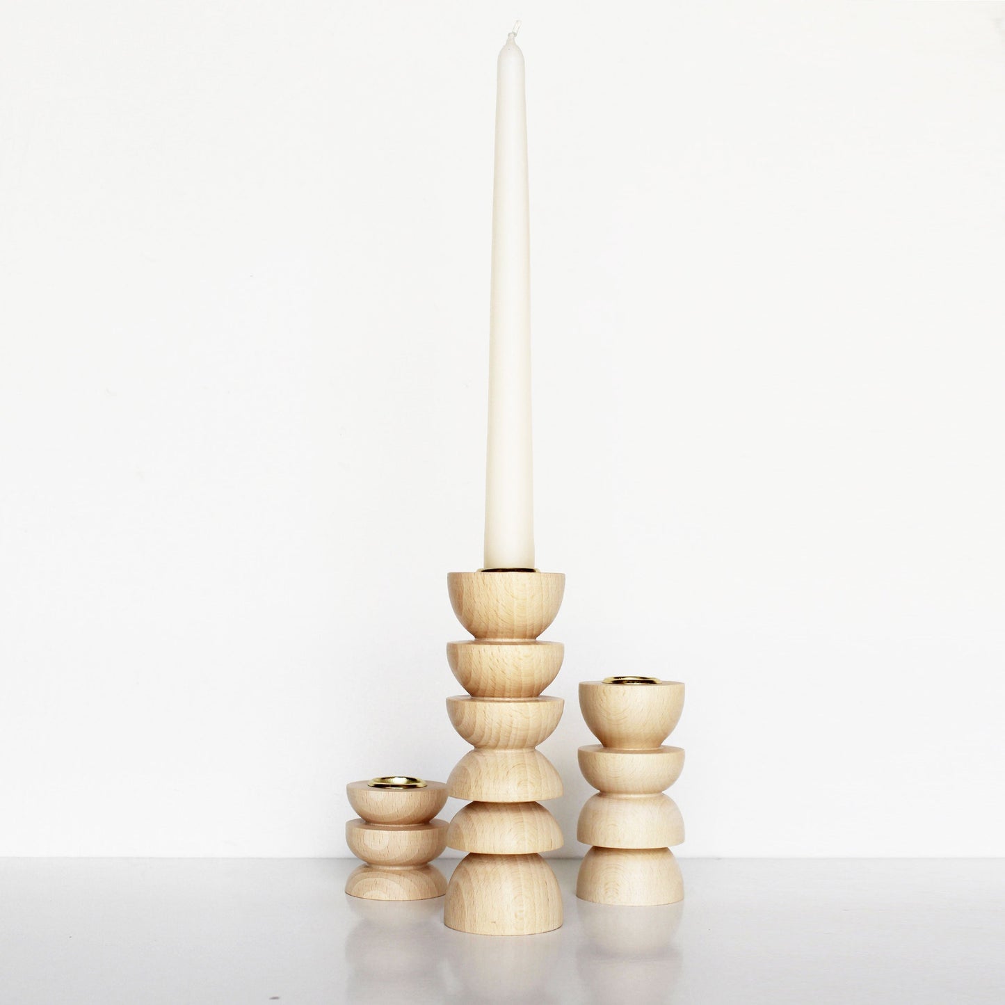 Houten Kandelaar – Groot