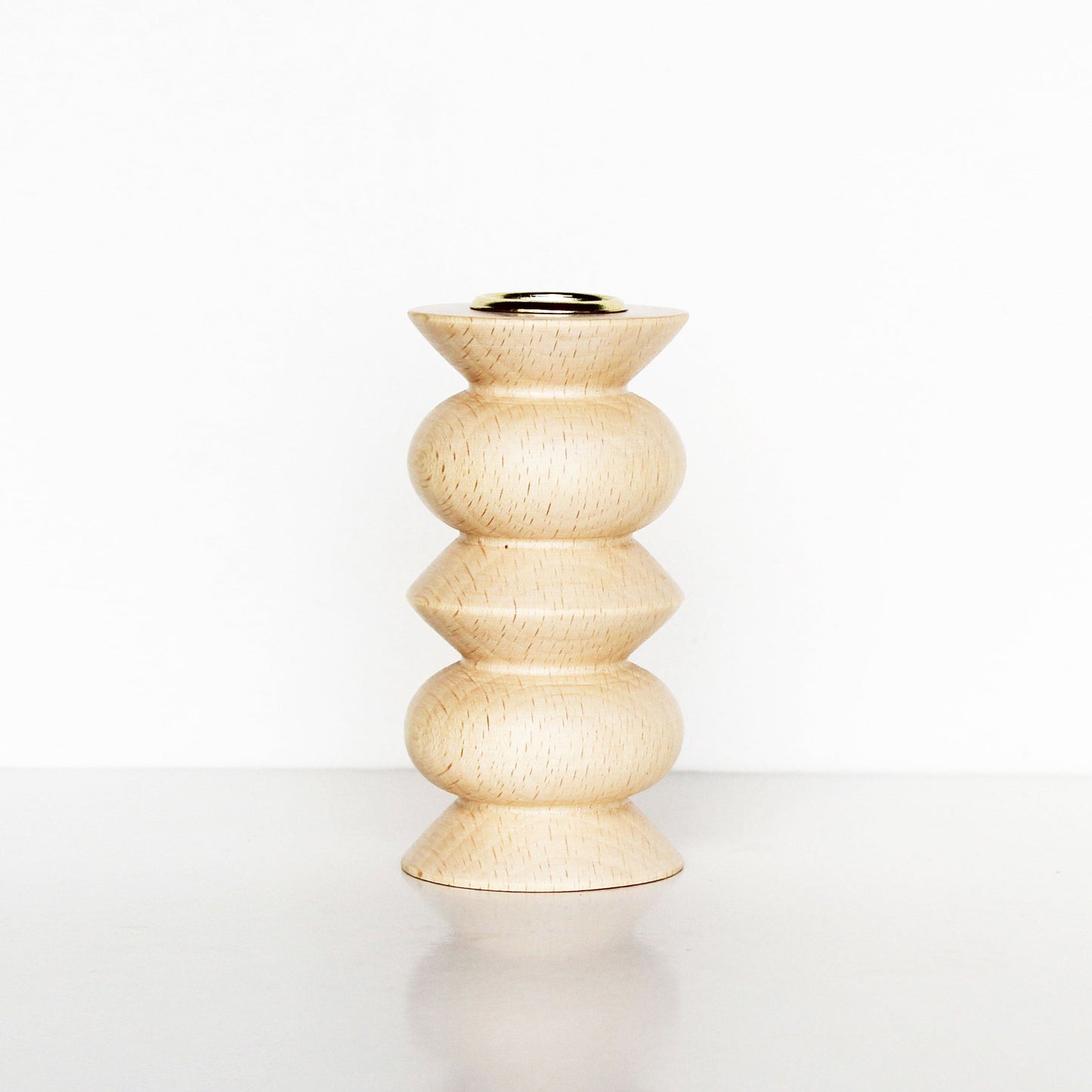 Houten kandelaar – Middel