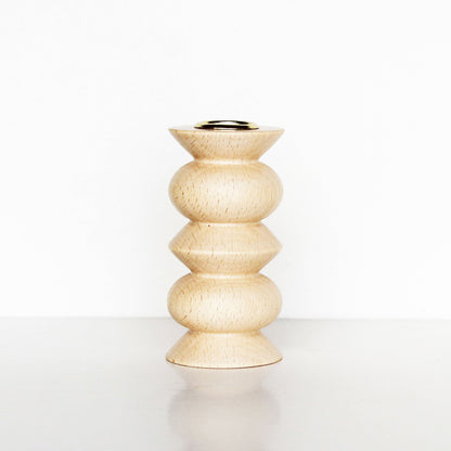 Houten kandelaar – Middel