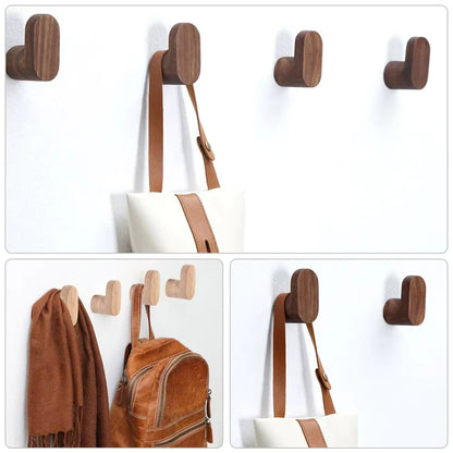 Wandhaken Verona – massief houten kapstokken (set van 2)