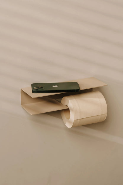 Toiletrolhouder Berno – met geïntegreerd plankje