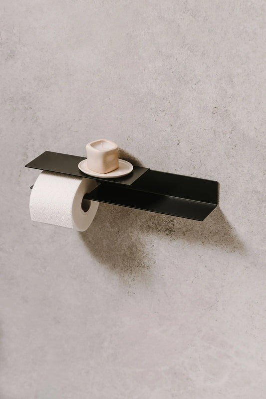 Toiletrolhouder Berno – met geïntegreerd plankje
