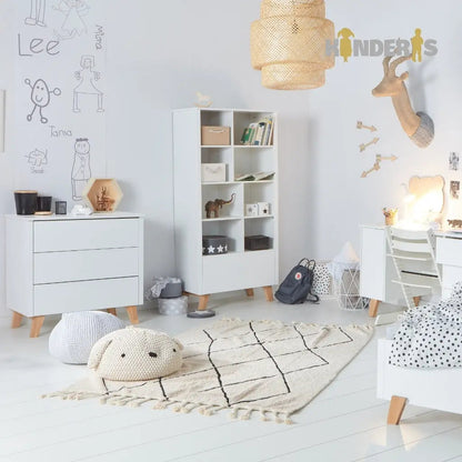 Rašomasis stalas "ZARA" 124x60 cm. Baltas arba pilkas-2