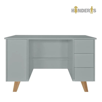 Rašomasis stalas "ZARA" 124x60 cm. Baltas arba pilkas-5