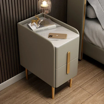 Slim Smal Nachtkastje met Draadloos Opladen | Modern Scandinavisch Design