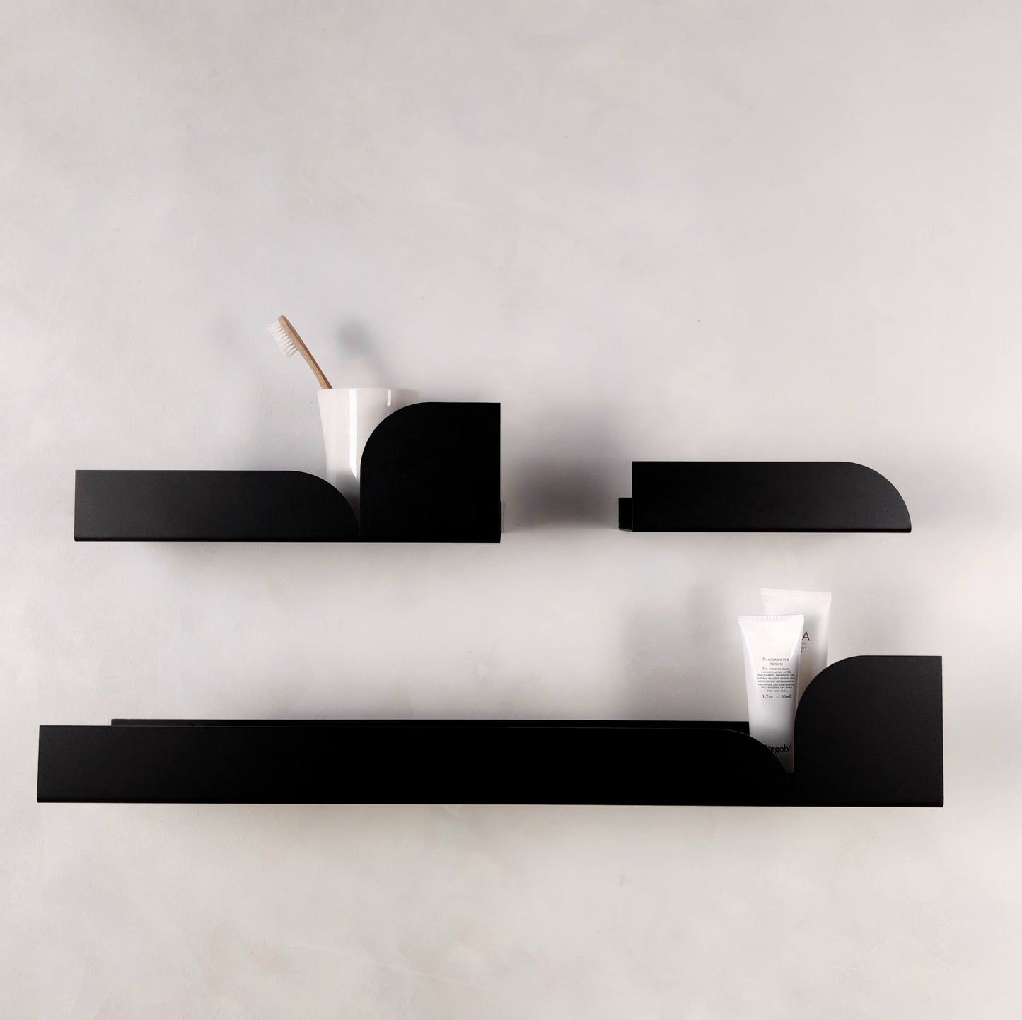 Metalen wandplank Torino – voor badkamer en keuken