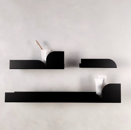 Metalen wandplank Torino – voor badkamer en keuken
