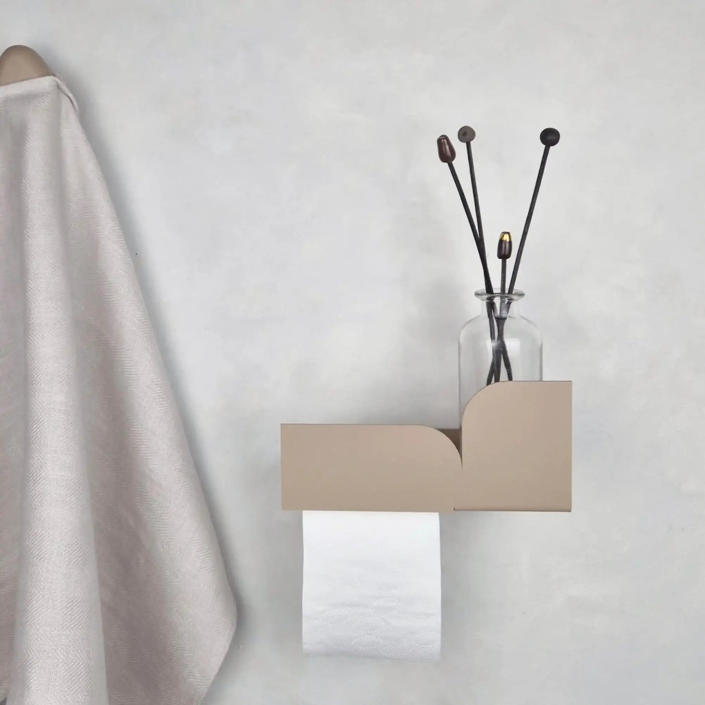 Metalen wandplank Torino – voor de badkamer