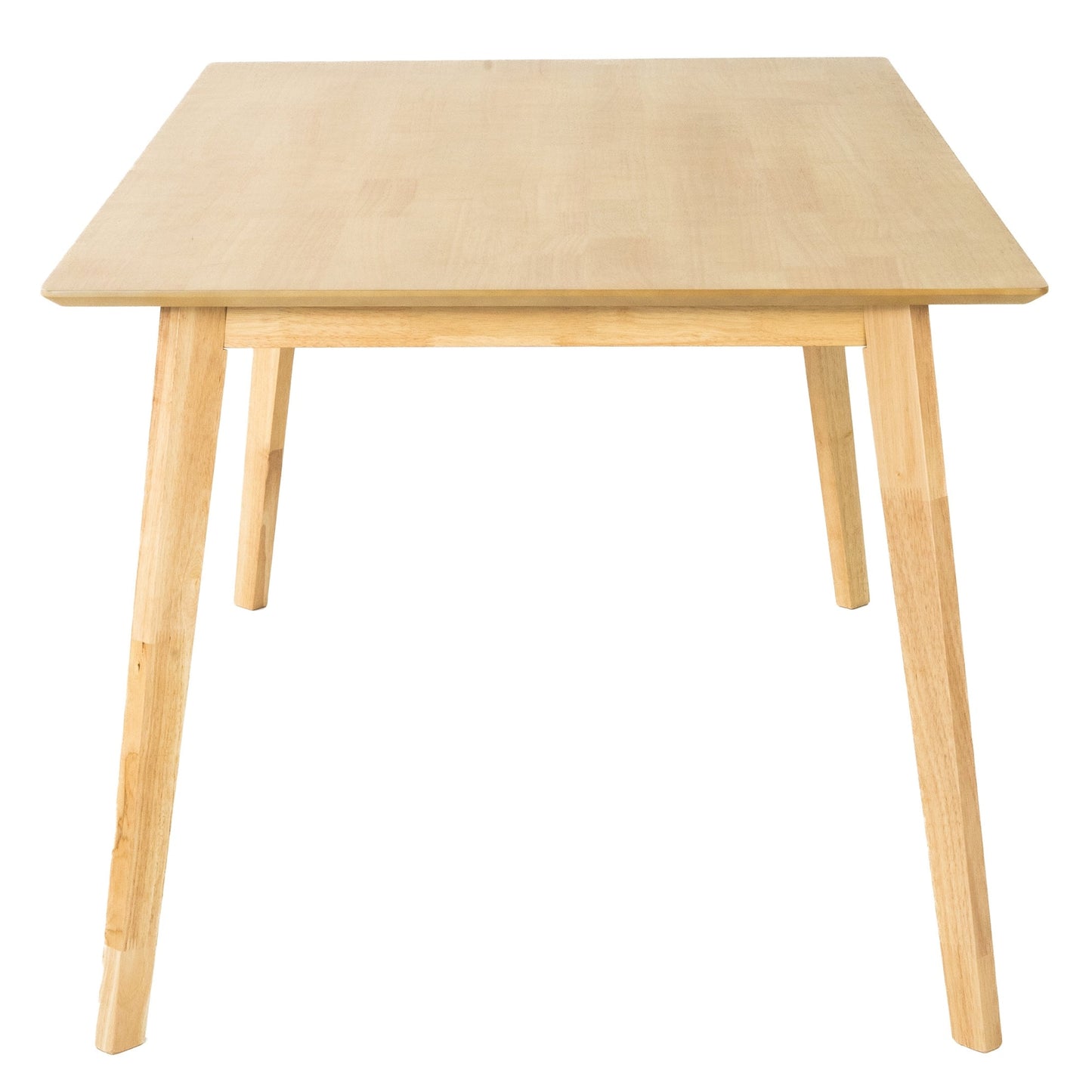 Scandinavische Eettafel 150cm Massief Rubberhout Naturel