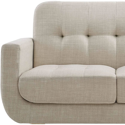 Beige Accent Armchair For Living Room Modern Design-4