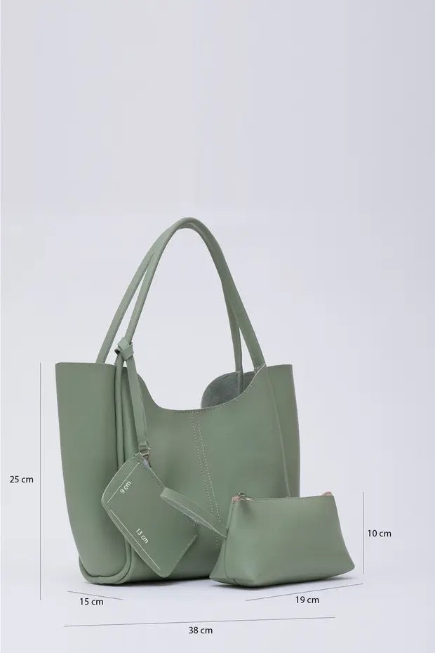Fjordora Oslo Tote Set - mint groen