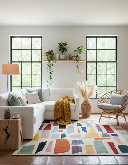 Scandinavisch Kilim Vloerkleed - Maat: 300 x 245 cm