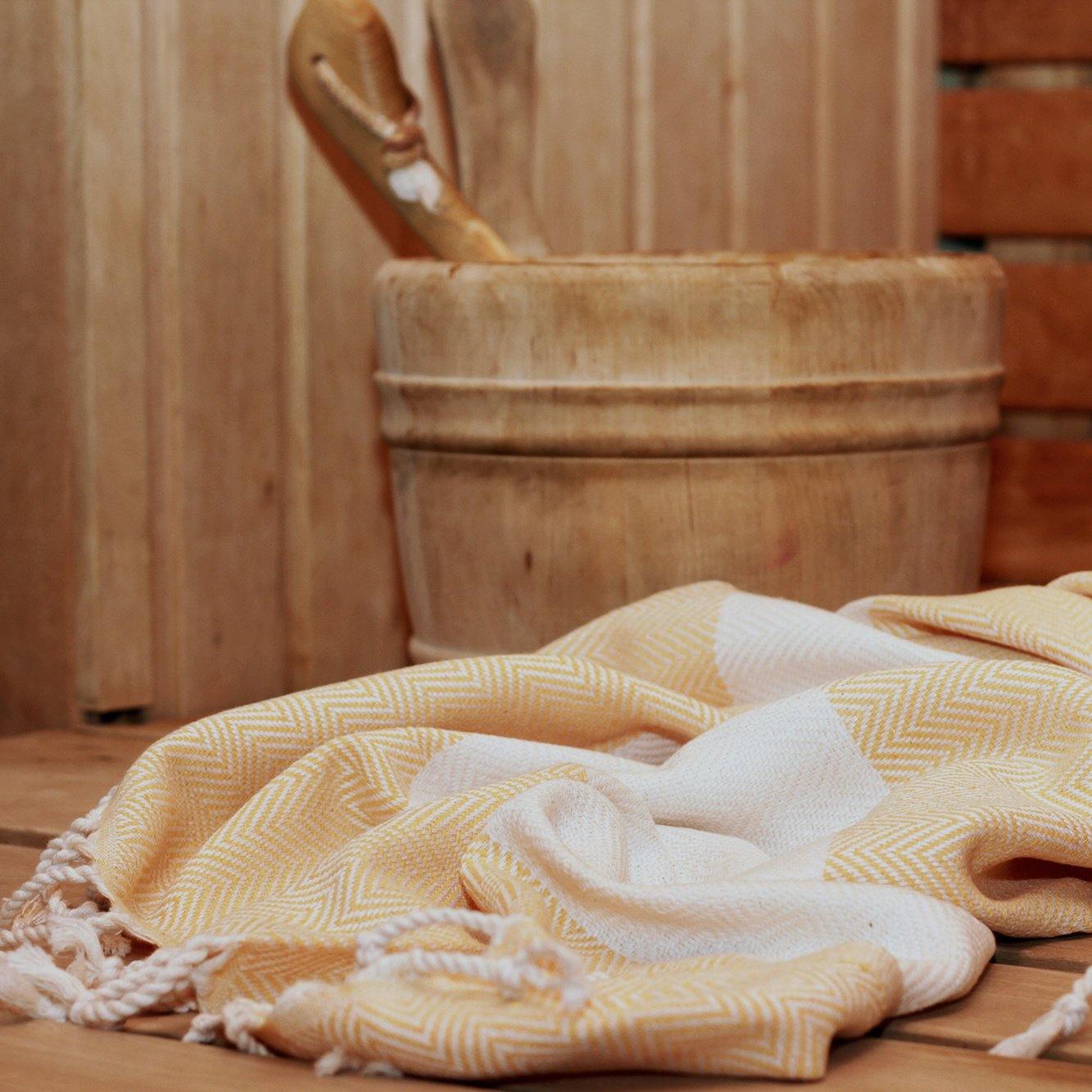 Fjordora Visgraat Hamam Handdoek