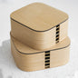 Set van 2 Houten Opbergdozen met Deksel | Naturel Eiken