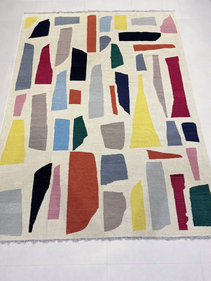 Scandinavisch Kilim Vloerkleed - Maat: 300 x 245 cm