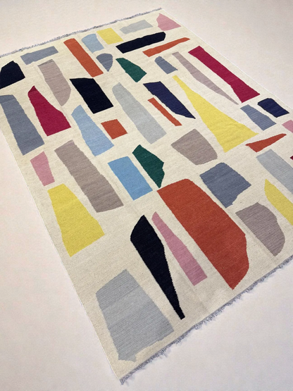 Scandinavisch Kilim Vloerkleed - Maat: 300 x 245 cm