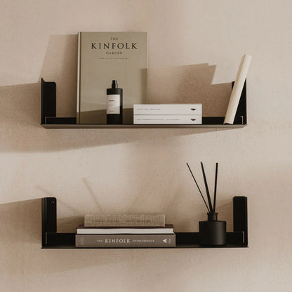 Metalen wandplank Firenze – zwevende boekenplank