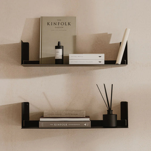 Metalen wandplank Firenze – zwevende boekenplank