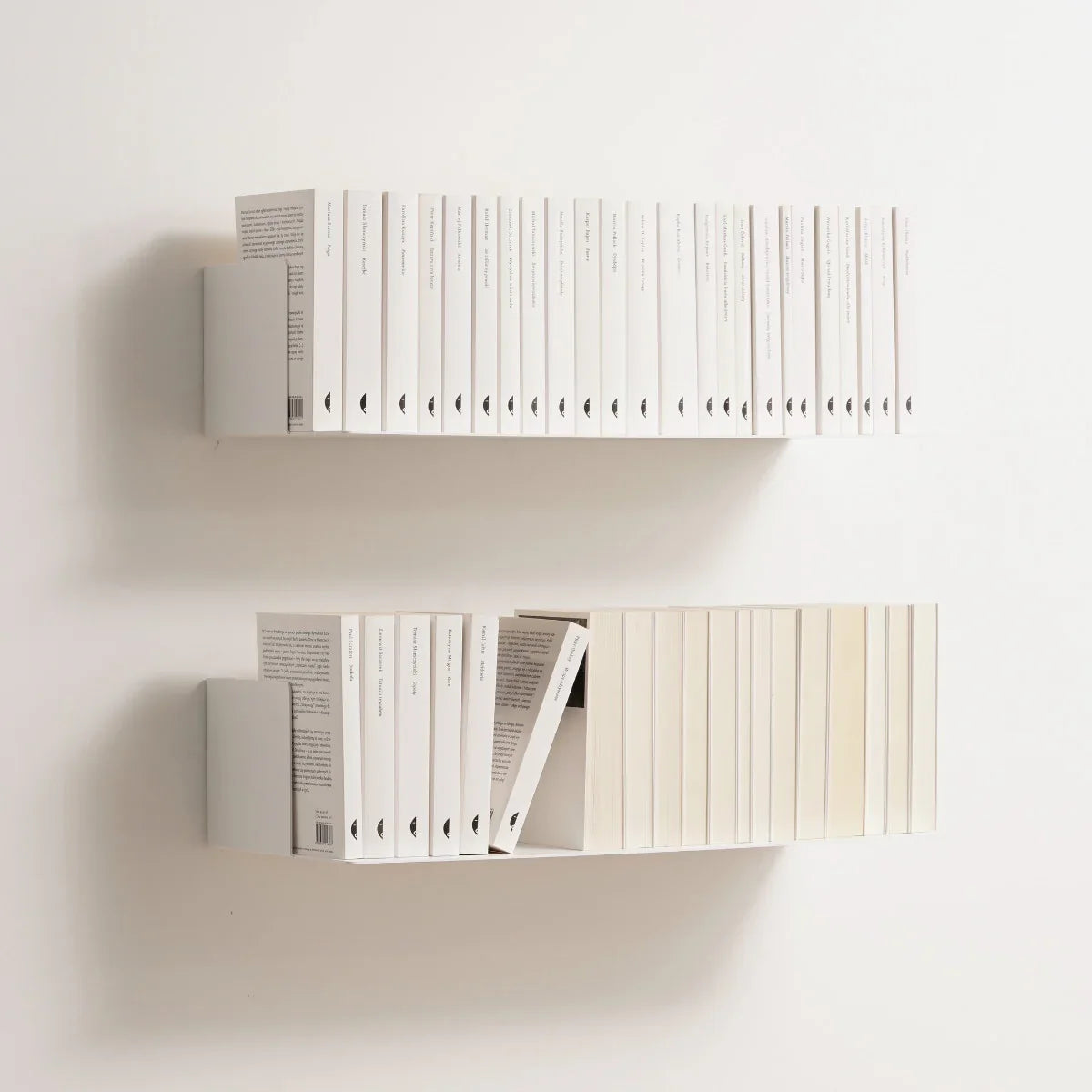 Metalen wandplank Firenze – zwevende boekenplank