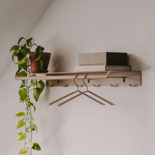 Wandkapstok Lyon – met plank en haken